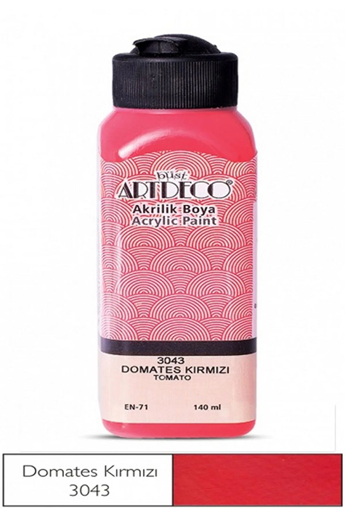 Akrilik Boya  Domates Kırmızı 3043  140 ml