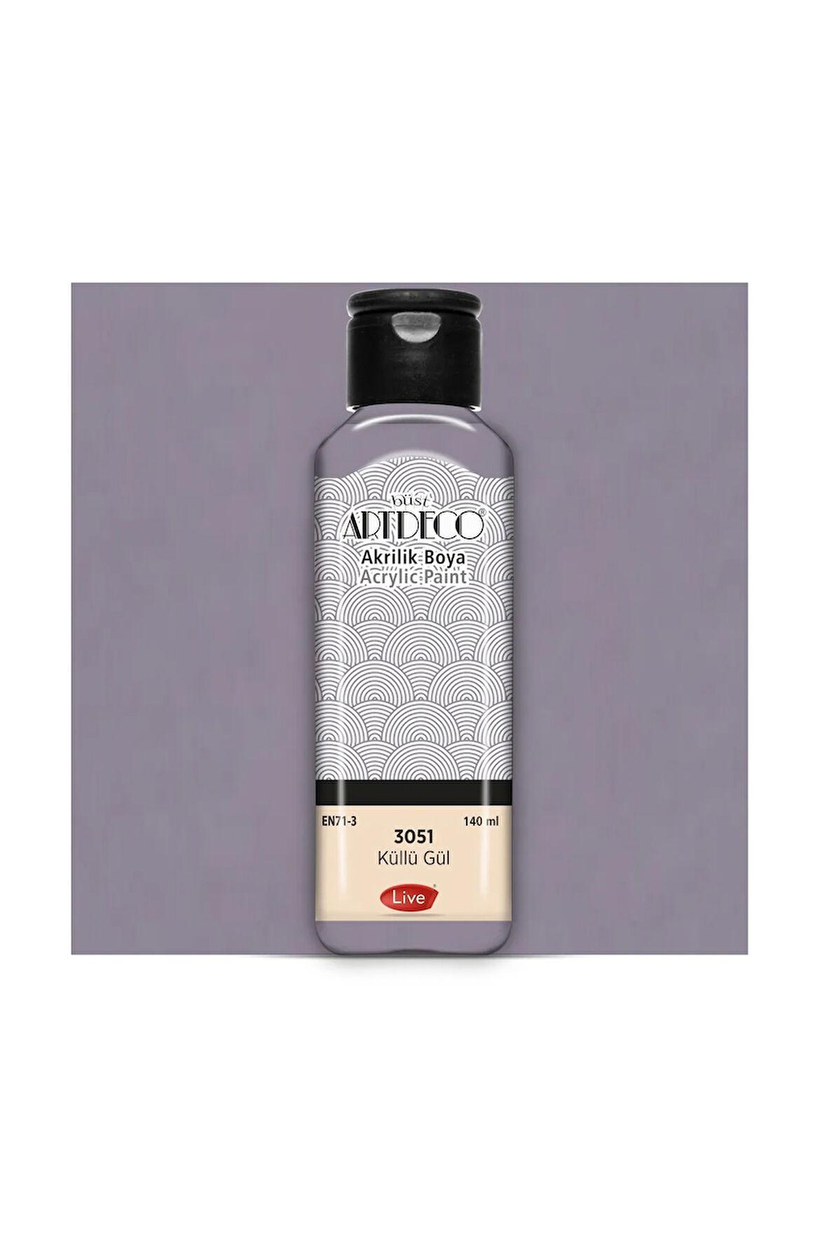 Akrilik Boya 140 ml Renk Seçmeli Pastel Renkler Küllü Gül