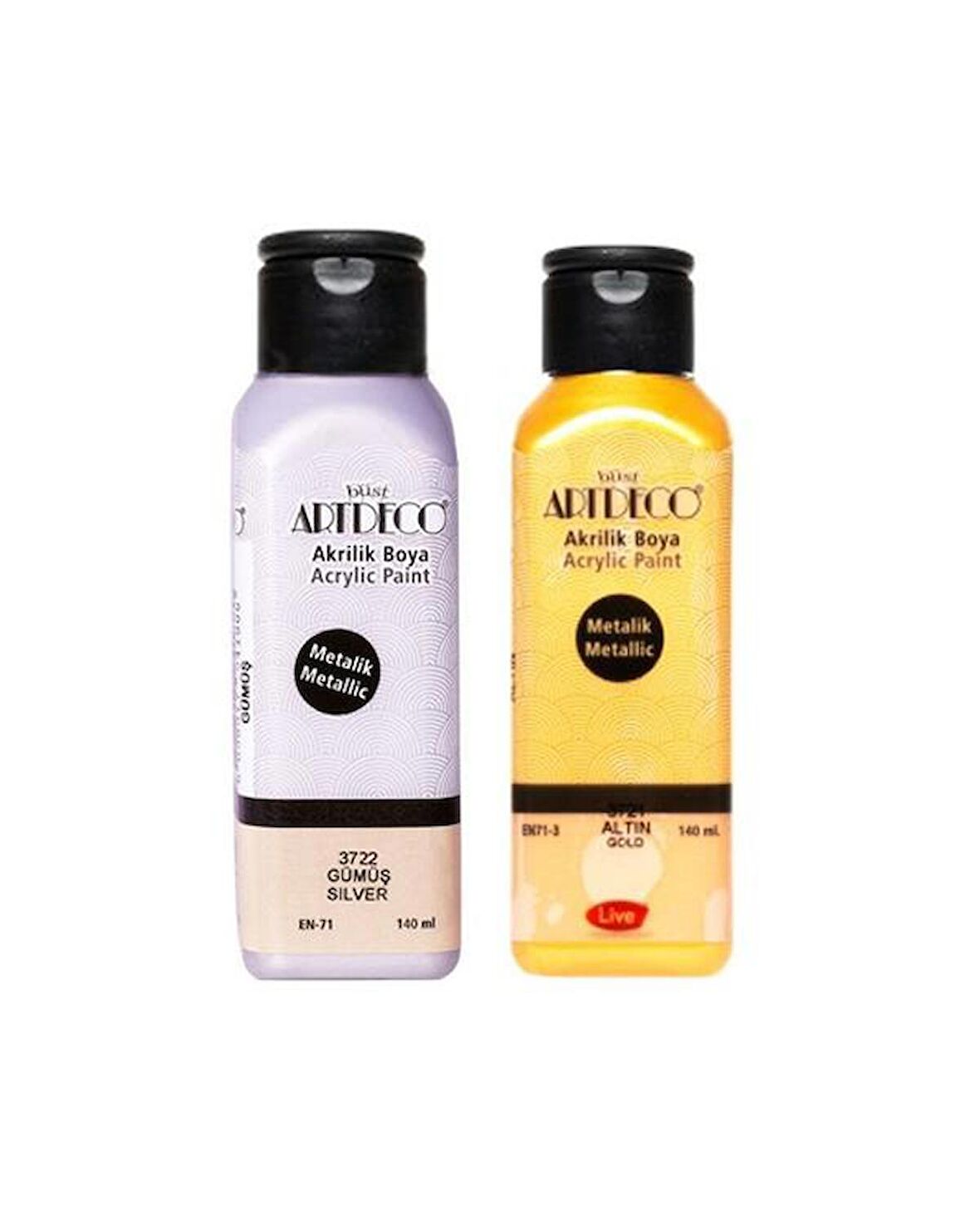 Artdeco 2’li 140 ml Metalik Akrilik Boya 