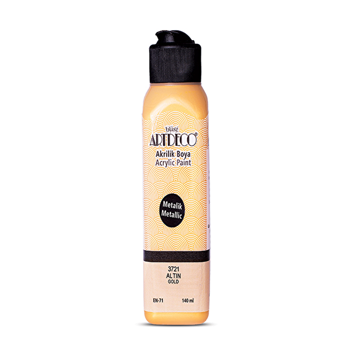 Artdeco Metalik Akrilik Boya, 140 Ml, Altın 3721