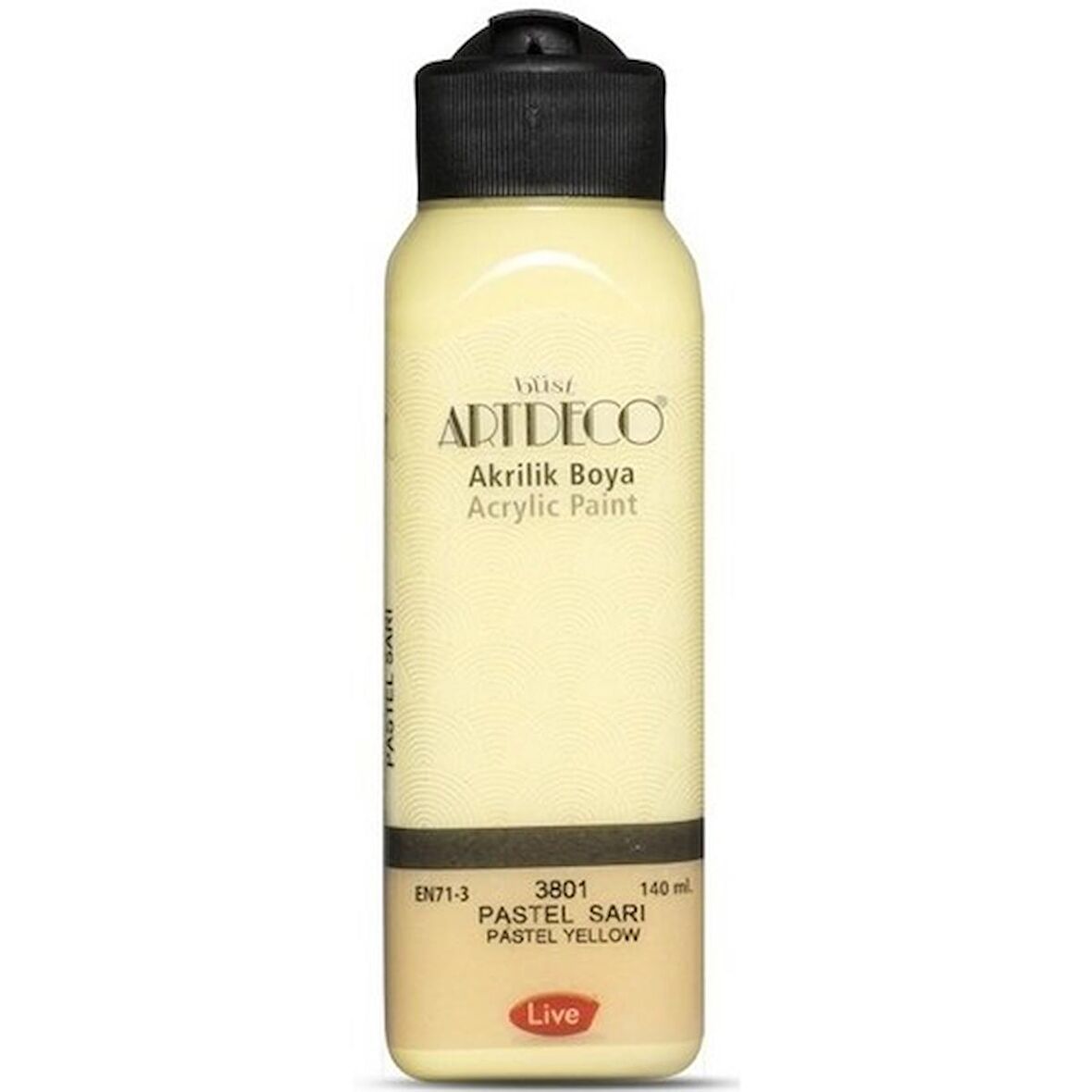ARTDECO PASTEL AKRİLİK BOYA 140ml  SARI 3801