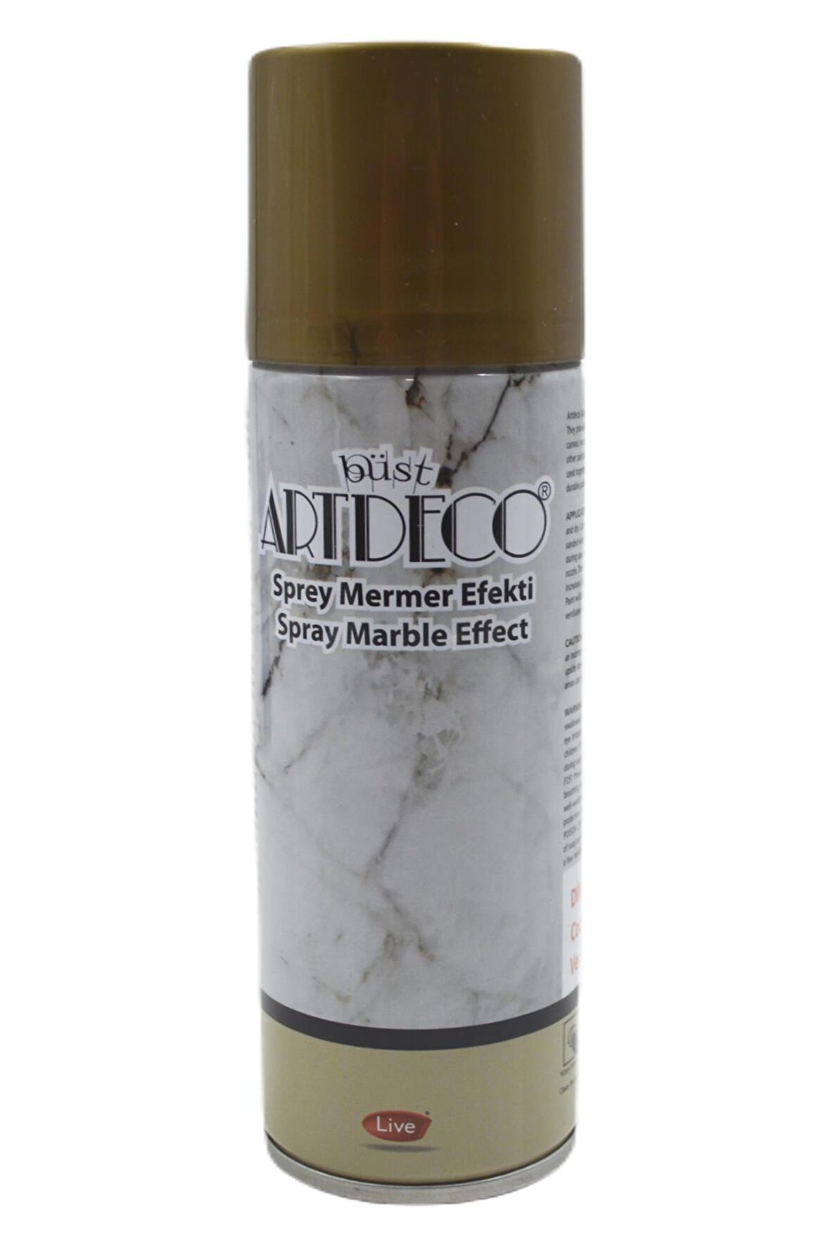 Artdeco Akrilik Sprey Boya Mermer Efekti Altın 200 ml