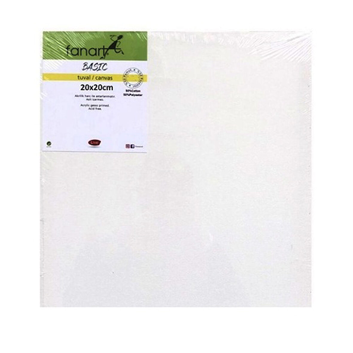 Fanart Basic Tuval 20X20 Tual - 3 adet