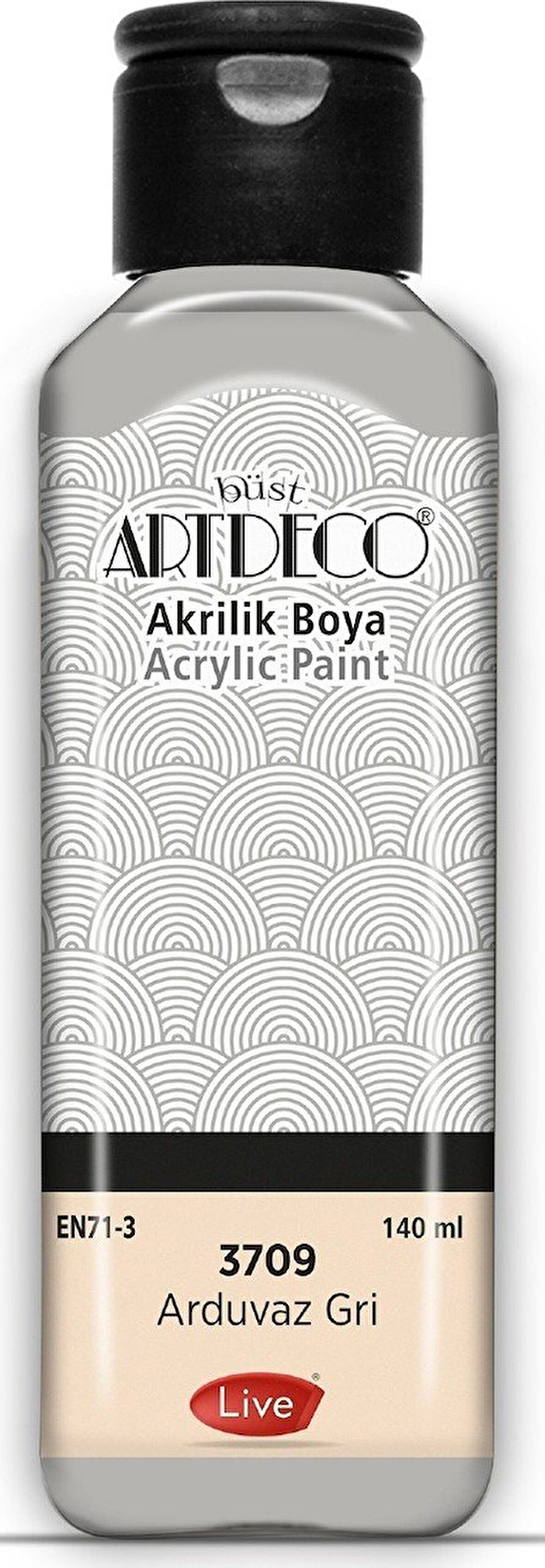 Artdeco Akrilik Boya 140ml Arduvaz Gri 3709
