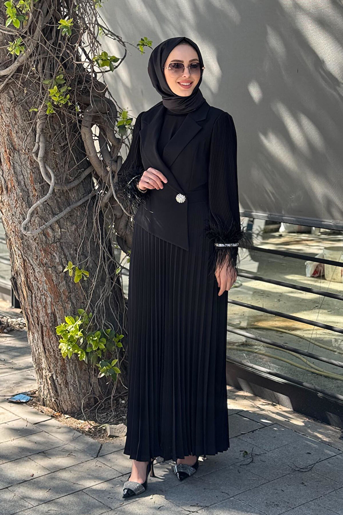 MODAİLGİ Elbise ILG231ELB06589 Siyah