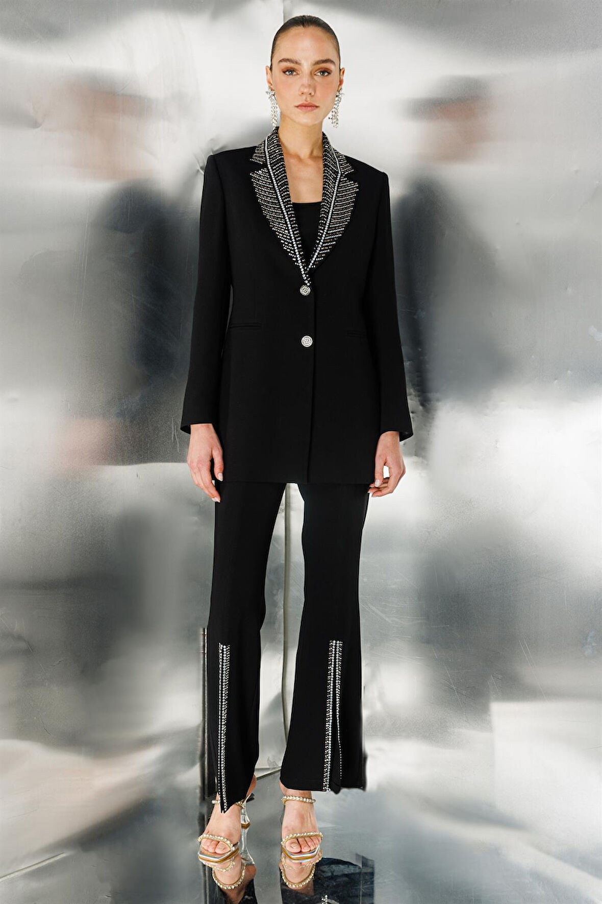 4630 MODAİLGİ YÜKSEK BEL KLASİK PAÇA PANTOLON