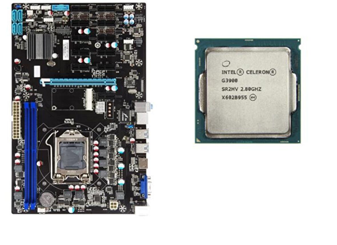 Asus B250 BTC Gladiator Intel B250 LGA 1151 DDR4 2400 MHz Masaüstü Anakart