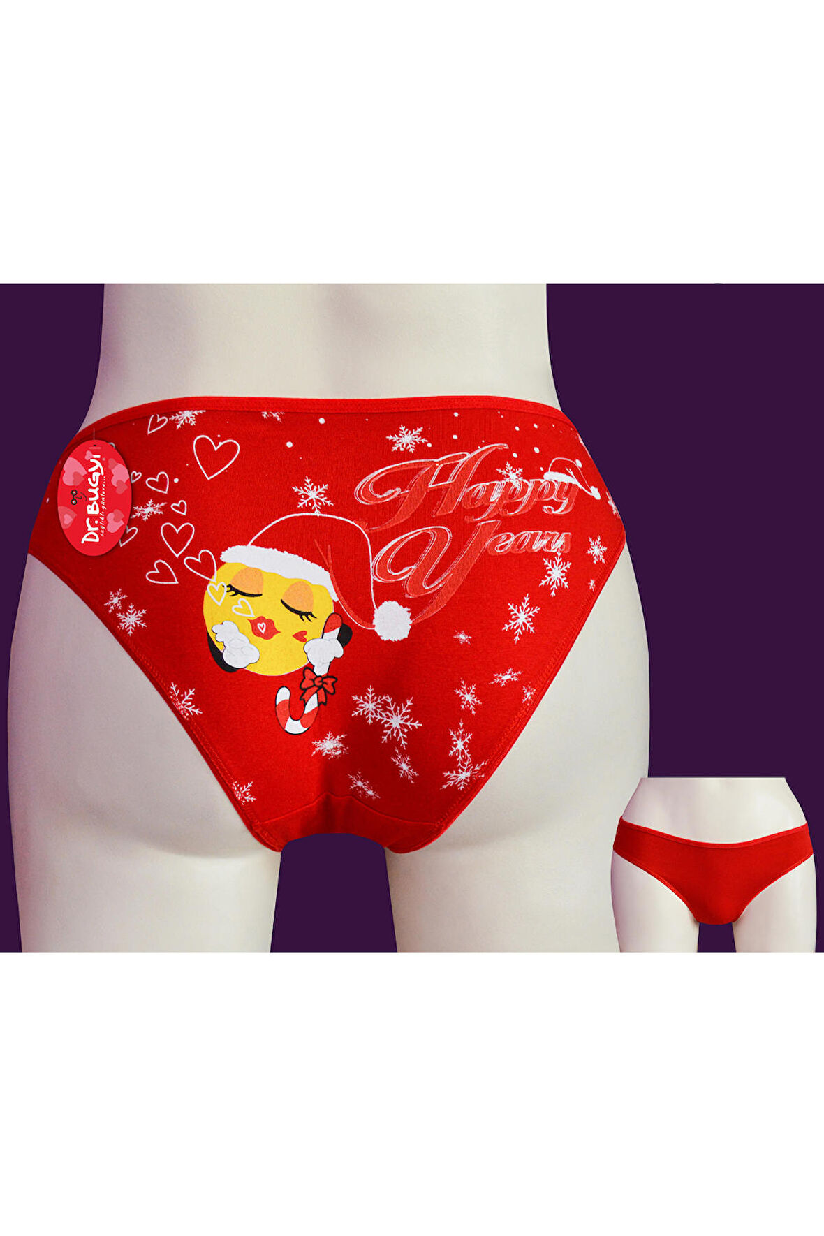 Papatya Dr.8806 Kadın Yılbaşı Düşük Bel Bikini Külot
