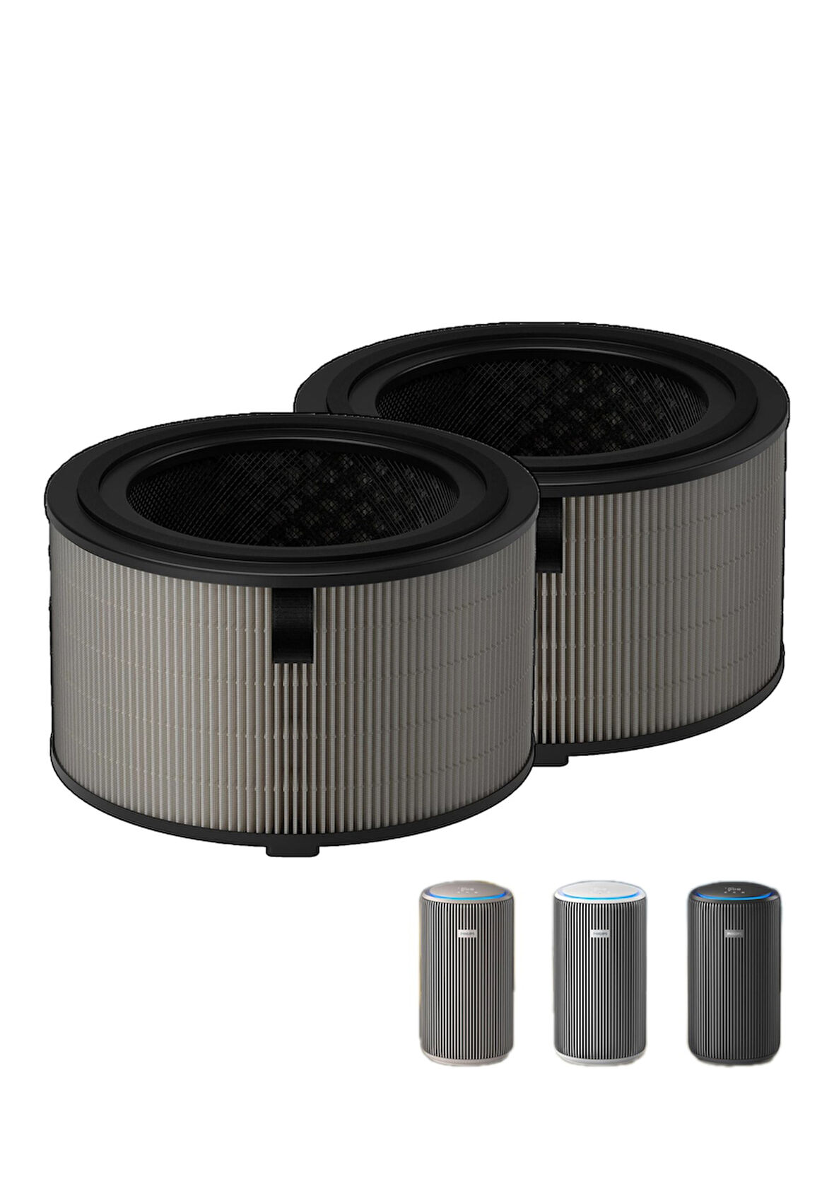 Purmed Philips 3200 Serisi AC3210, AC3220, AC3221 Uyumlu - FY3200/30 - 2’li Hepa + Karbon Filtre 