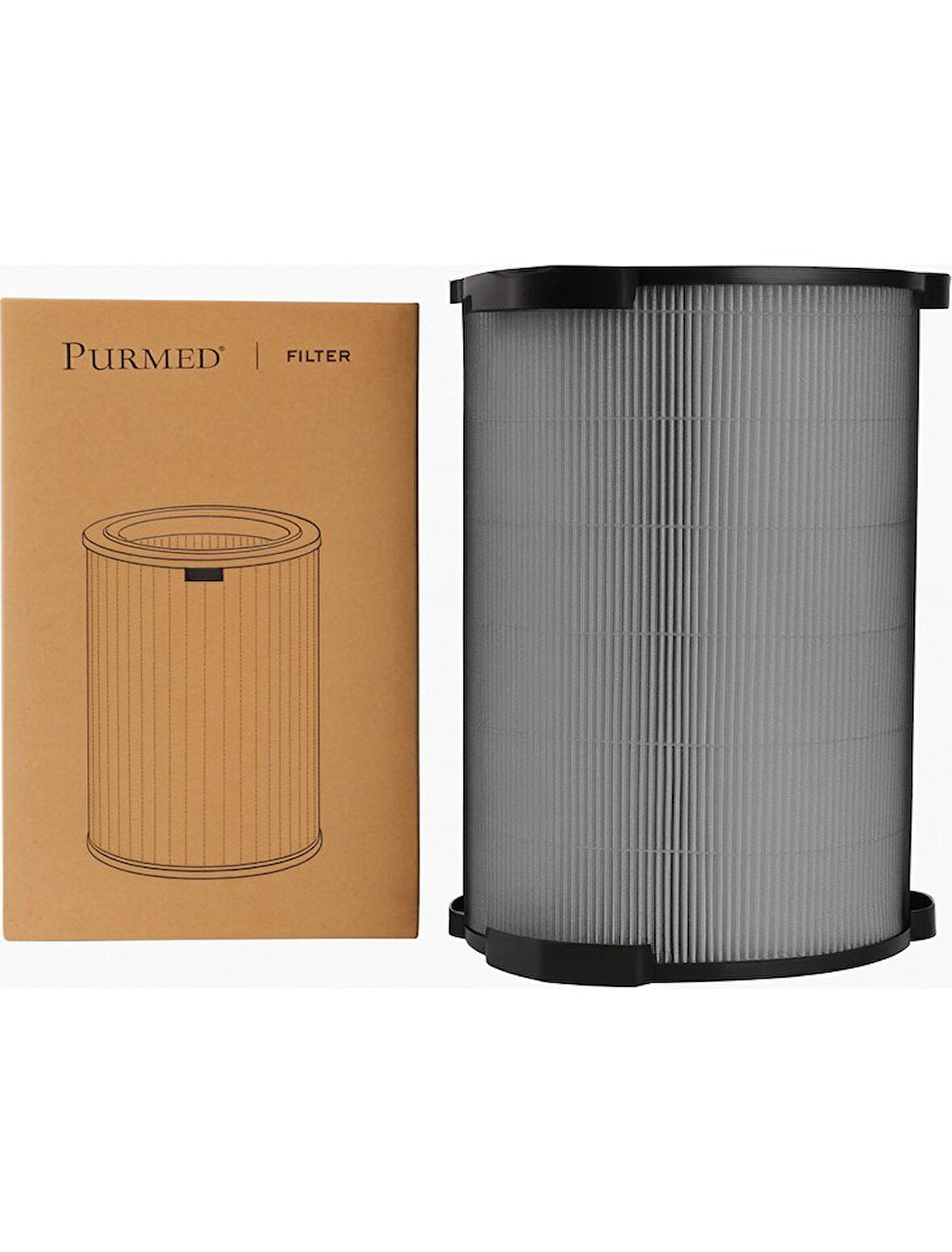 Purmed Electrolux Pure 600 EPO60571DG Uyumlu Hepa ve Karbon Filtre, 34 Cm, Rfıd Özellikli
