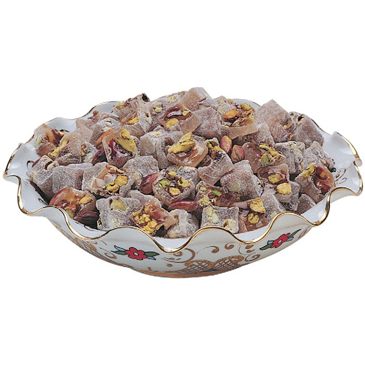 Çifte Kavrulmuş Antep Fıstıklı Lokum 500 Gr