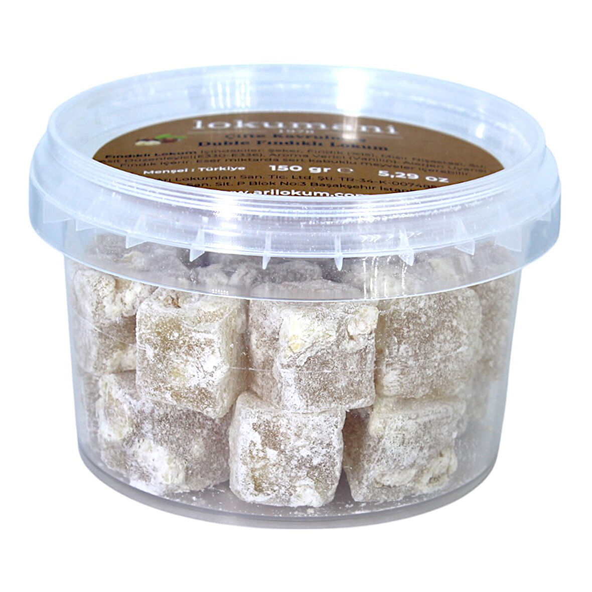 Çifte Kavrulmuş Duble Fındıklı Lokum 150 Gr