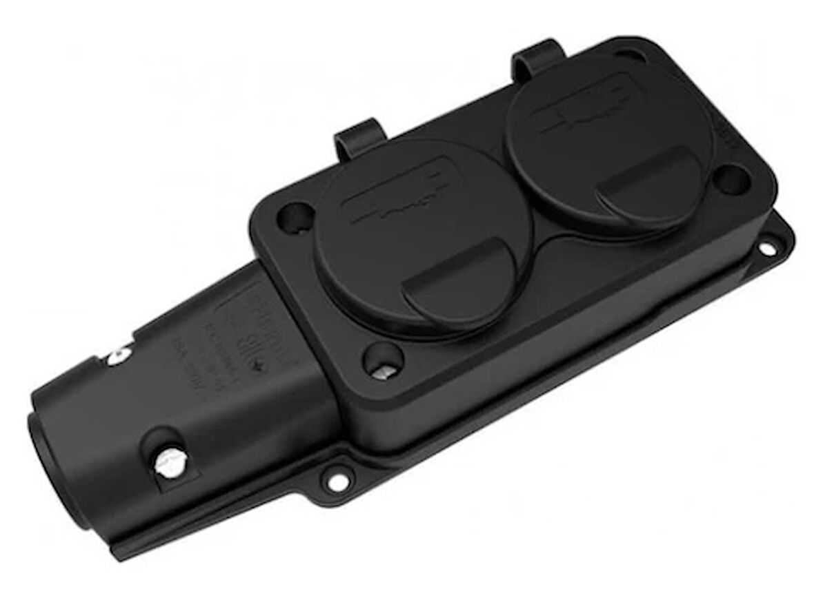Bemis BK1-1402-3612 1x16A 2P+E 200 250V IP54 Monofaze Kauçuk İkili Grup Prizi