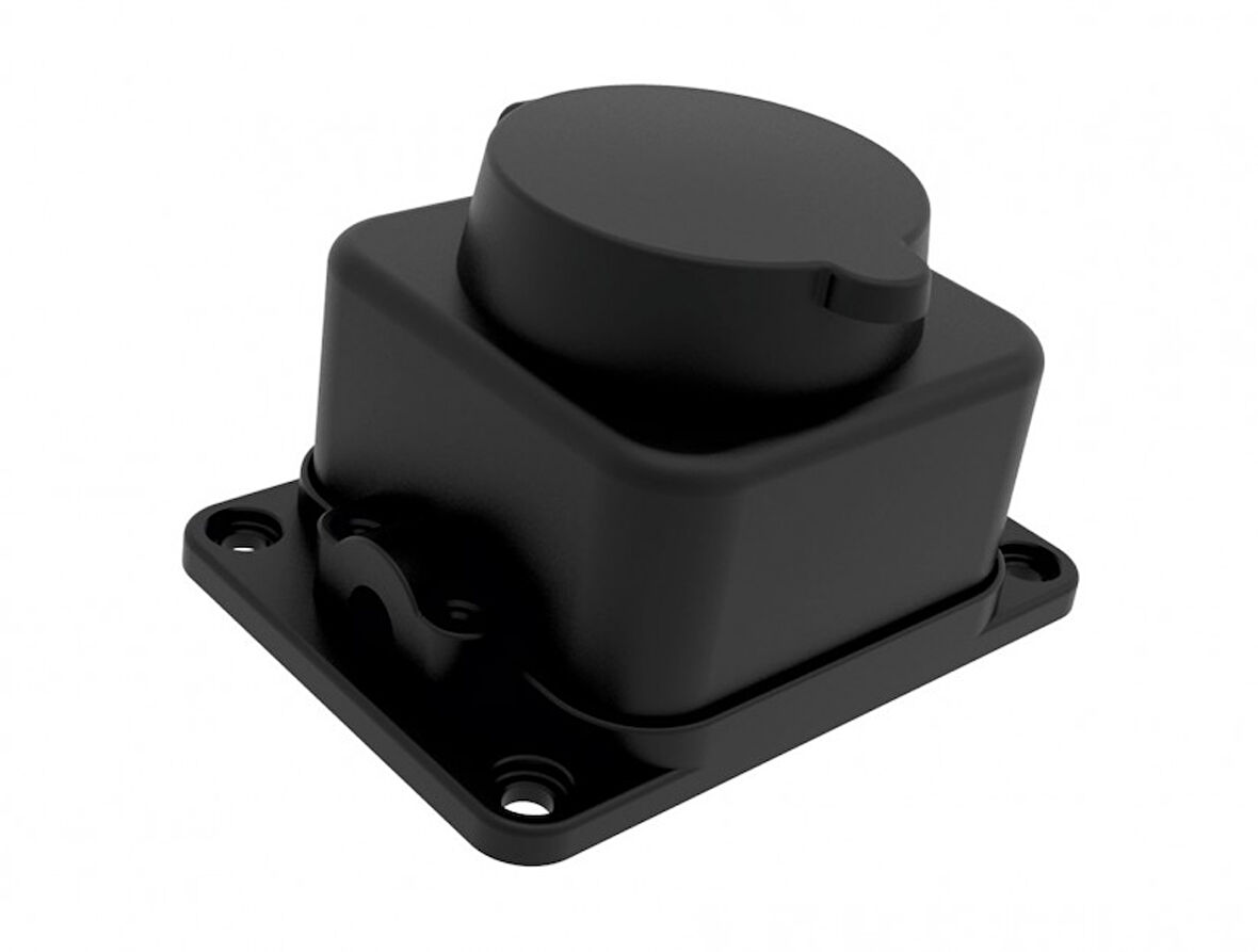 Bemis 1X16A 220V Kauçuk Tekli Duvar Prizi