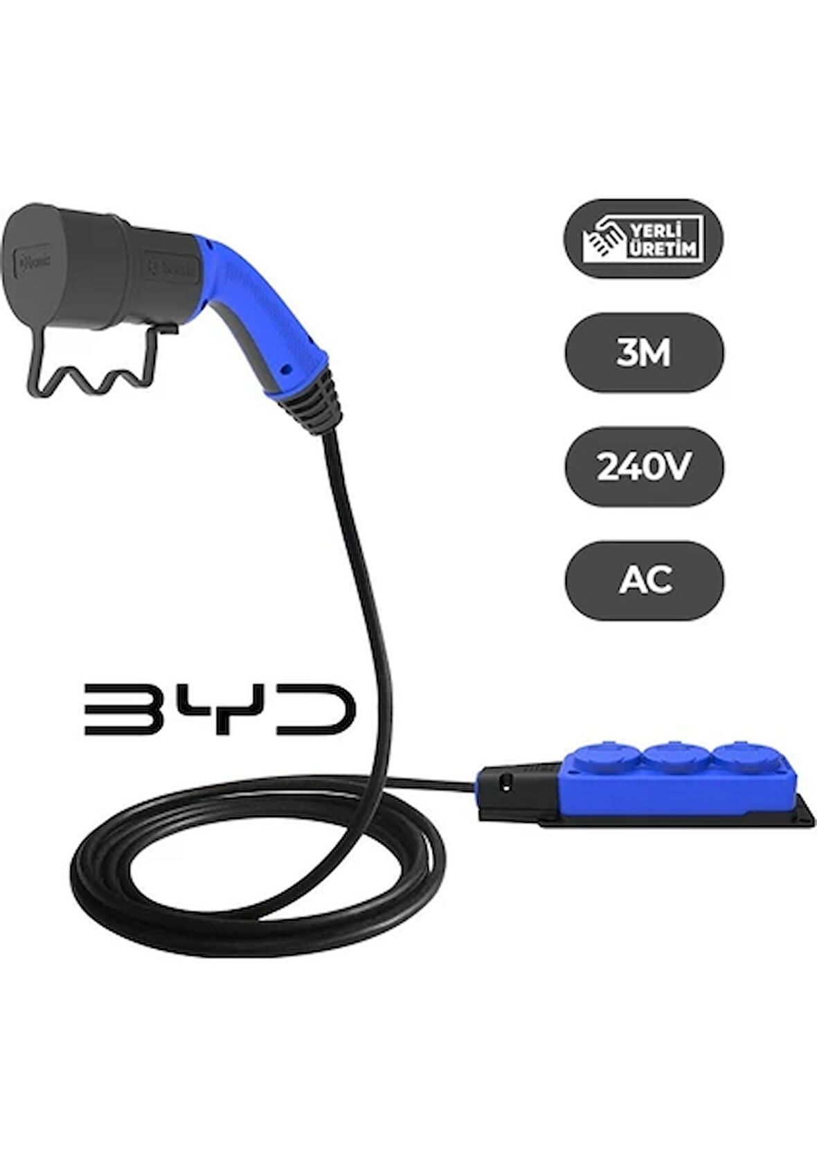 Bemis Byd Elektrikli Araçlardan Güç Alın: V2L 3'lü Uzatma Priz Adaptör