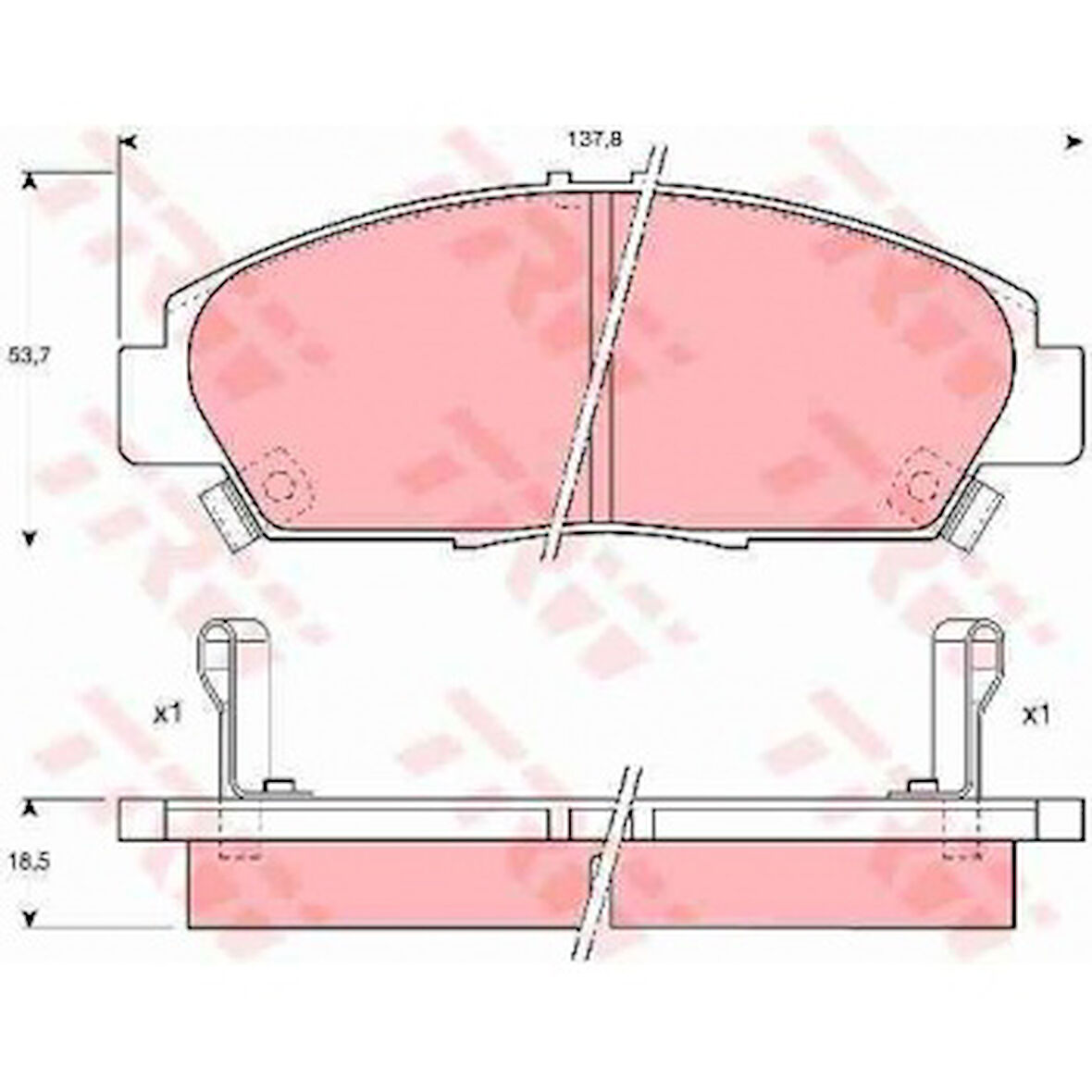 Honda On Fren Balatası Honda Prelude 2.0 91-96 Accord 2.0 93-98 Rover 600 - Trw Gdb1061