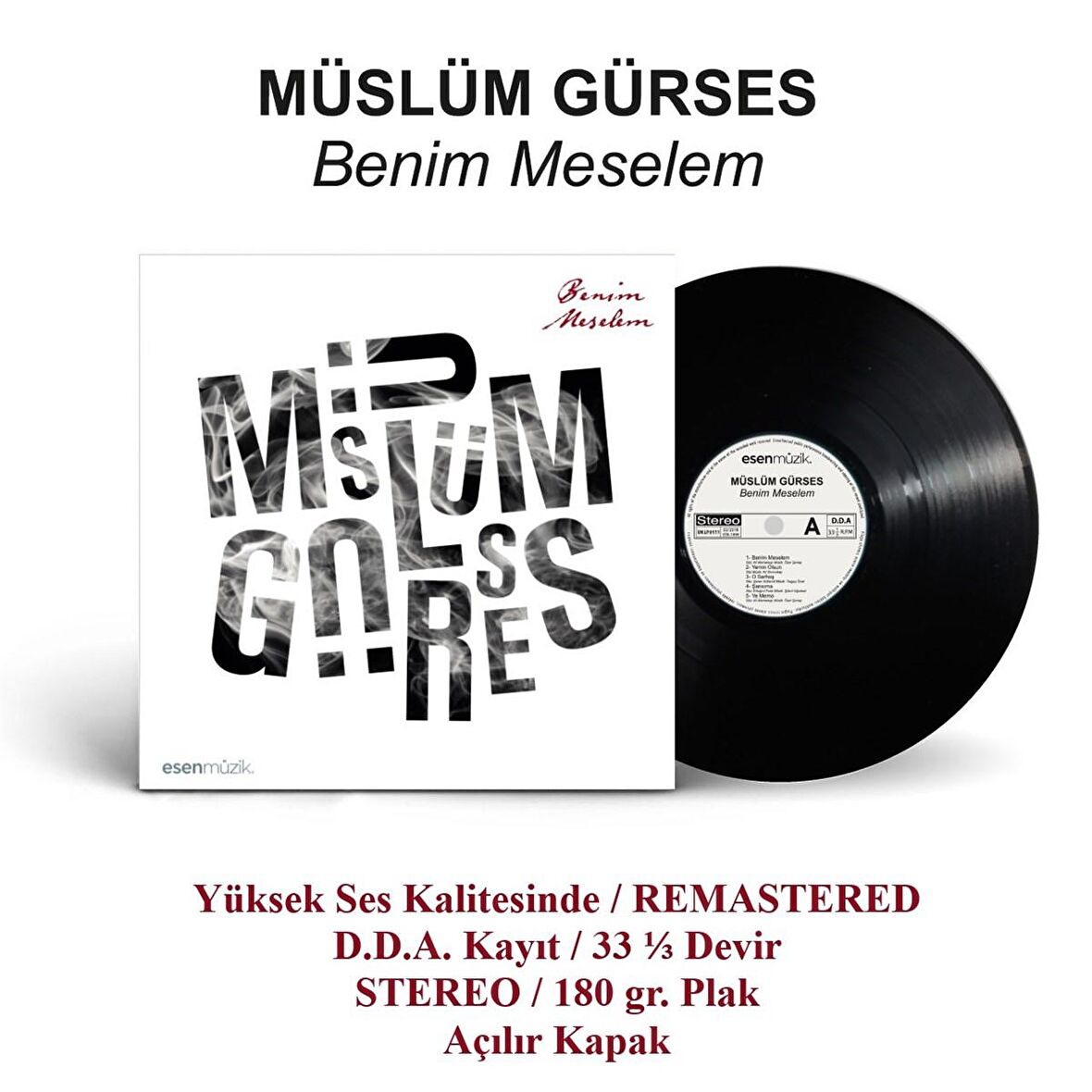 Müslüm Gürses - Benim Meselem  (Plak)  