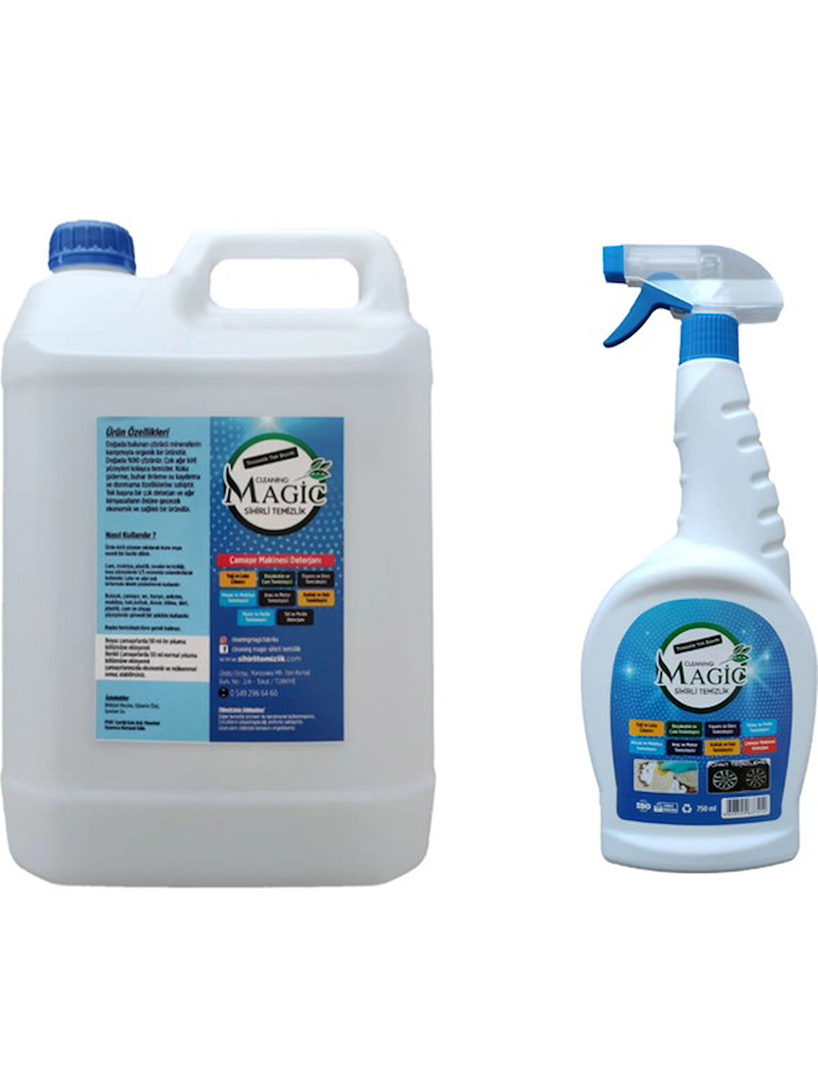 Cleaning Magic Sihirli Temizlik Yağ + Leke Sökücü 5lt + 750ML