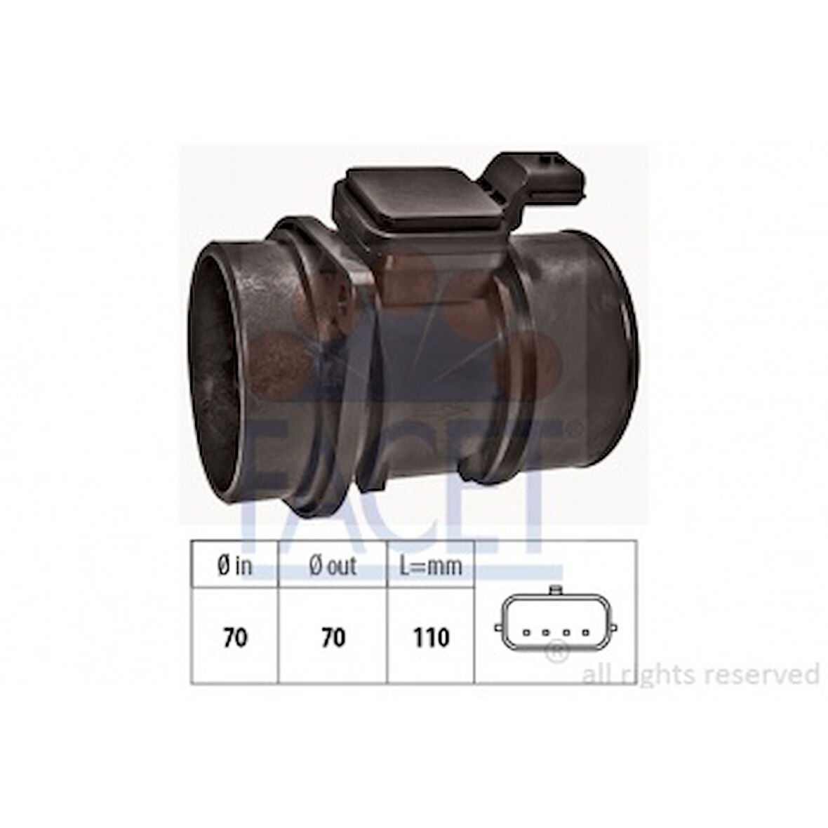 Renault Hava Akıs Metre Renault Clio Kangoo Logan 1.5dci K9k,  Mercedes Citan 415 12> - Facet 10.1454