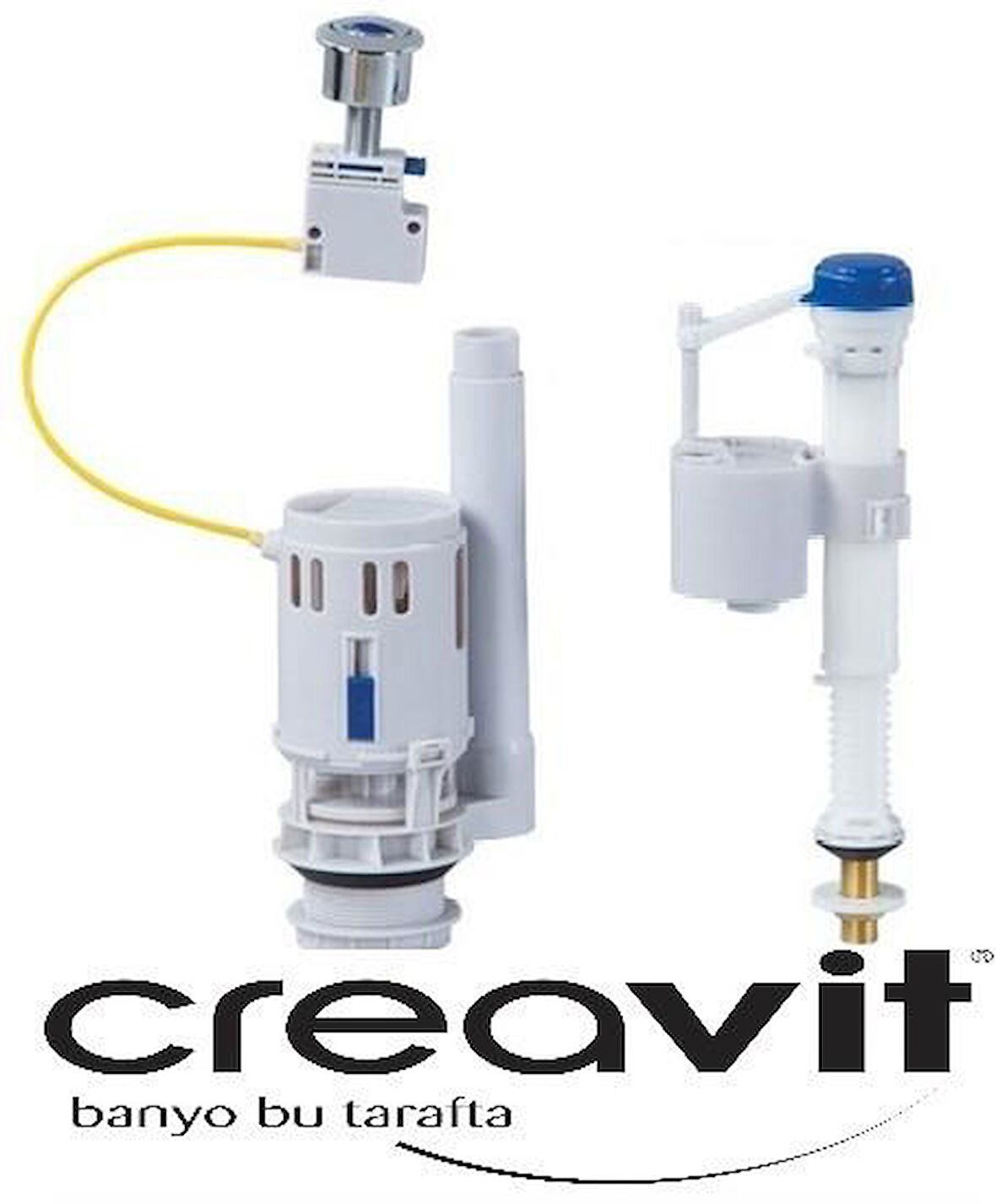 Creavit It5030 Kablolu  Basmalı Klozet İç Takım SÜPER KALİTE