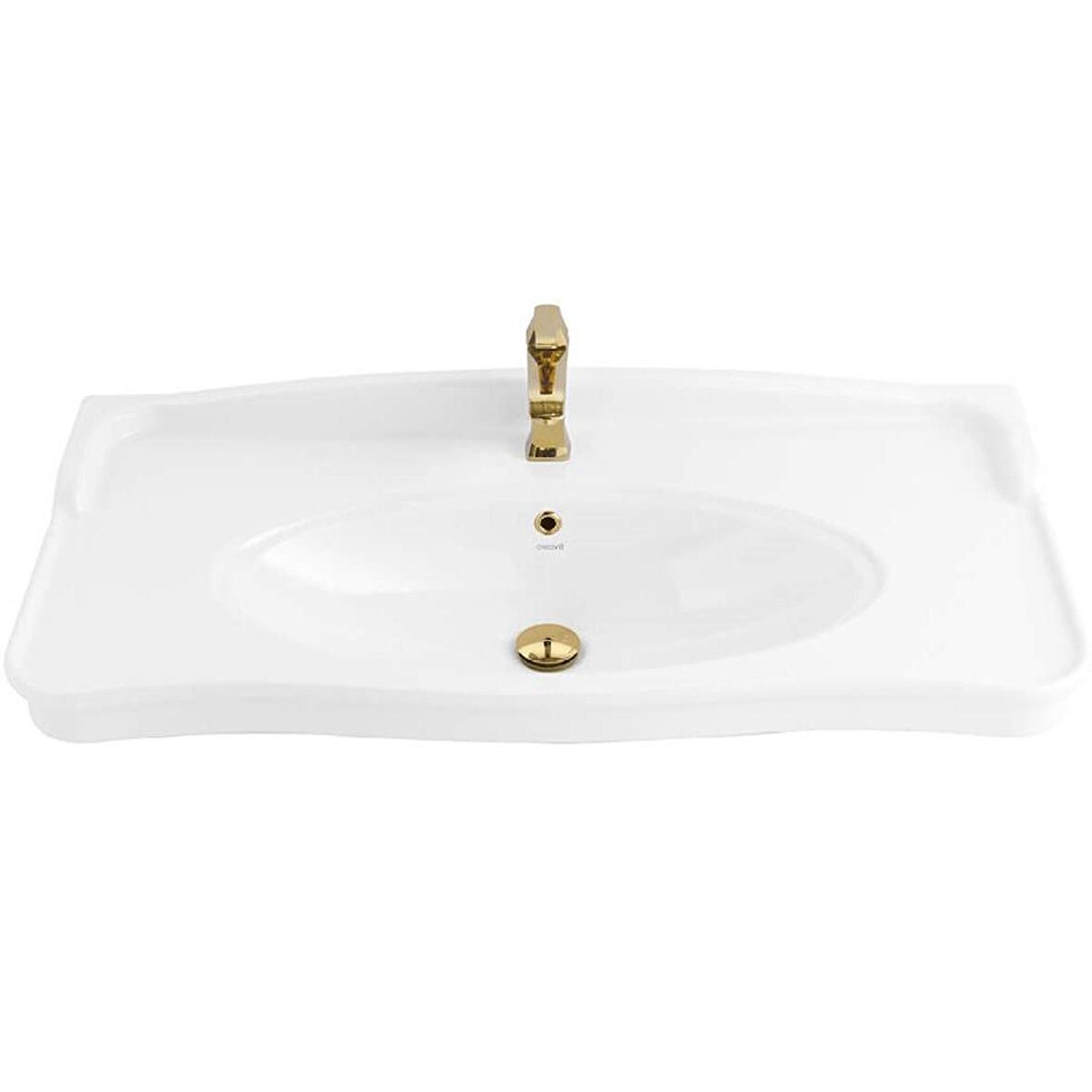 Creavit Antik 50x100 cm Mobilya Uyumlu Duvara Monte Lavabo AN100