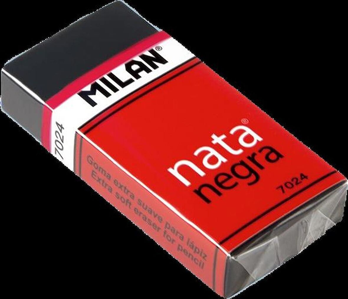 MILAN NATA NEGRA 7024CF SİLGİ BLİSTER - 3LÜ