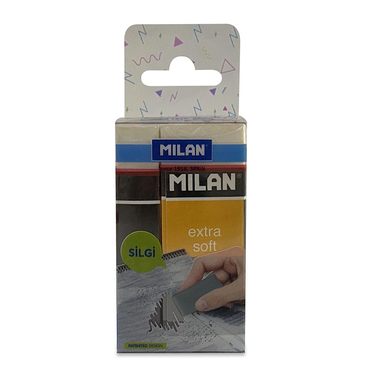 MILAN NATA 5020 EXTRA YUMUŞAK SANATSAL SİLGİ BLİSTER - 3LÜ