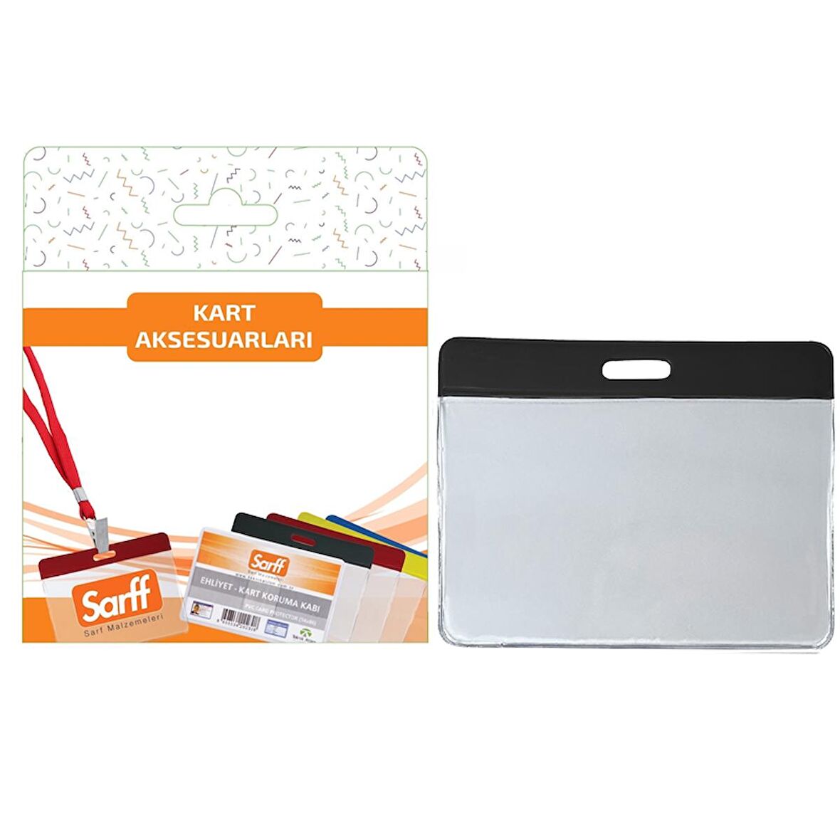 SARFF 7.5x9.5cm SİYAH KART POŞETLERİ BLİSTER - 10ADET