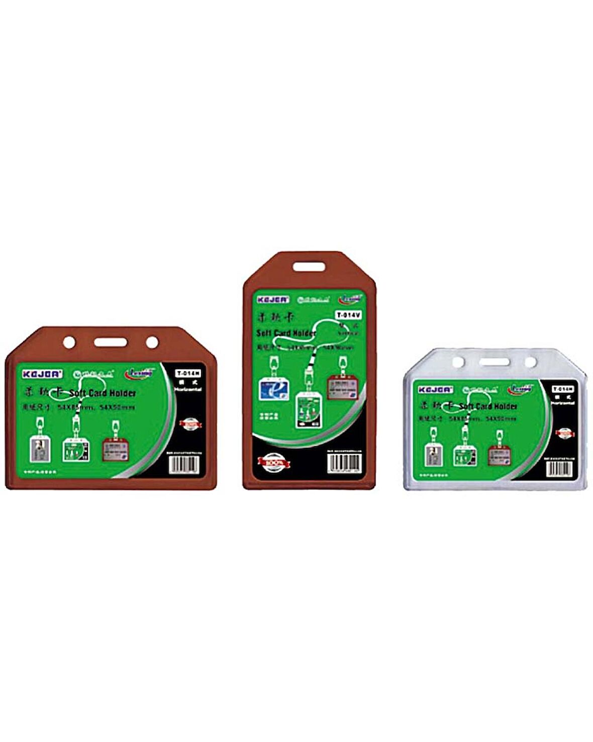 KEJEA T-014 KAHVERENGİ DİKEY KART POŞETİ - 54X85MM - 100ADET