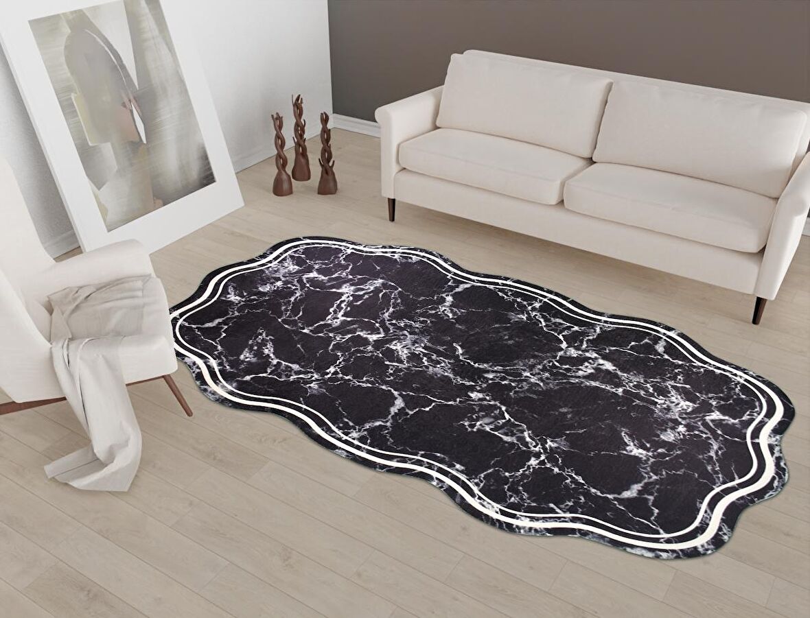 Vitaus Kaymaz Tabanlı Yıkanabilir Halı FGR-S407-80x200