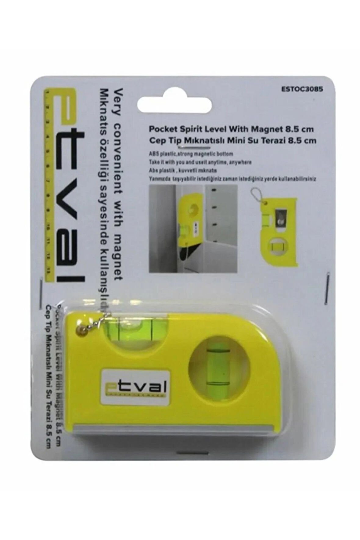 ETVAL CEP TİPİ MİNİ SU TERAZİSİ 8.5 CM