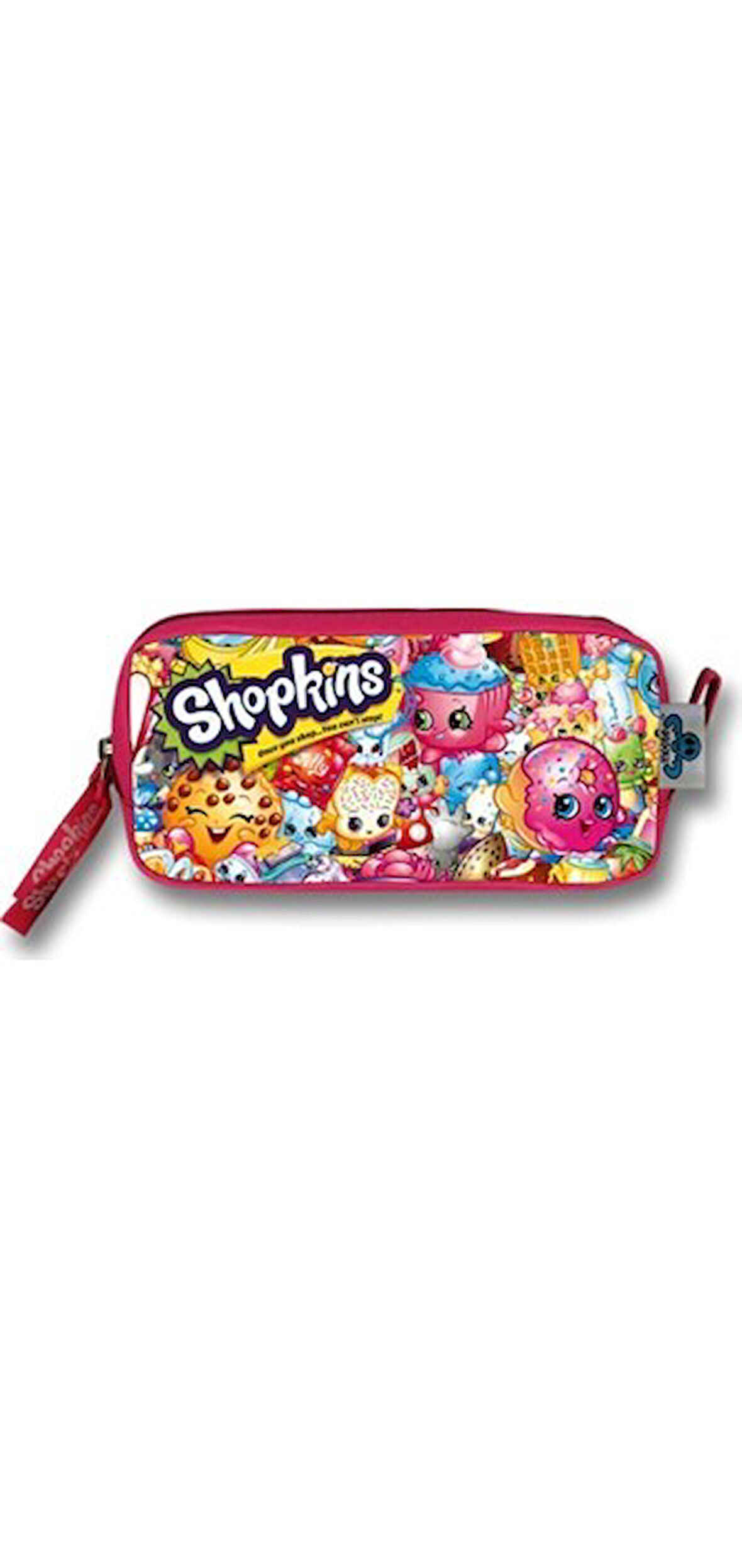 Shopkins Baskılı Pembe Kalem Çantası 1986