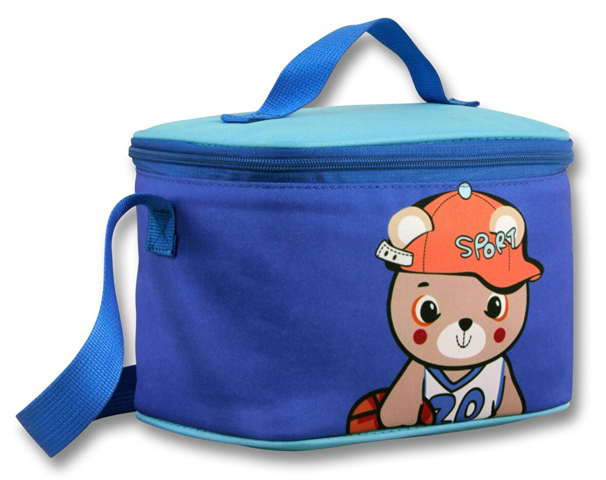 Ümit Çanta Erkek Çocuk Beslenme Çantası (Thermo Isı Yalıtımlı) - Şapkalı Ayıcık - Mavi -  5022