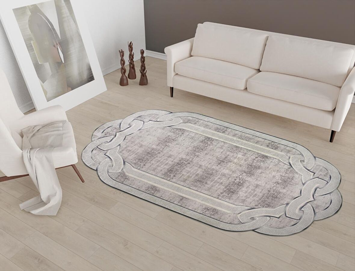 Vitaus Kaymaz Tabanlı Yıkanabilir Halı FGR-S409-80x200