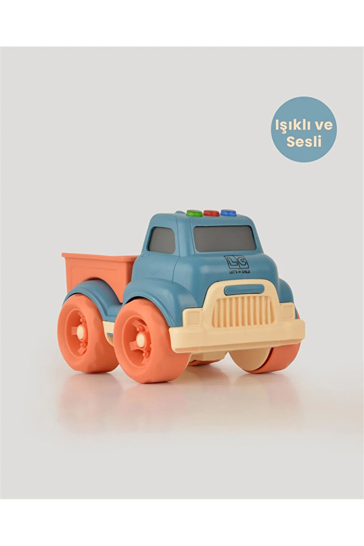 Turkuaz Sesli ve Işıklı Minik Pikap