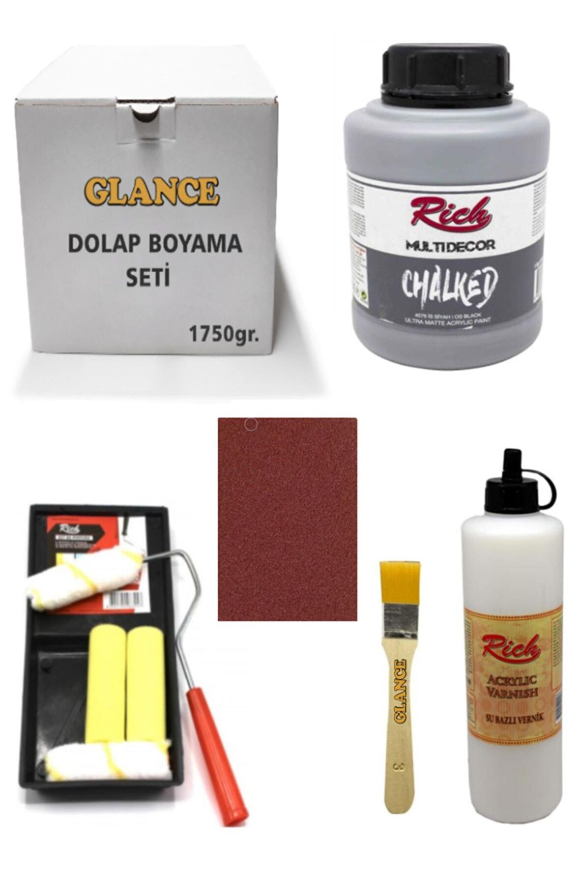 Dolap Boyama Seti Chalked 1750 gr Is Siyah