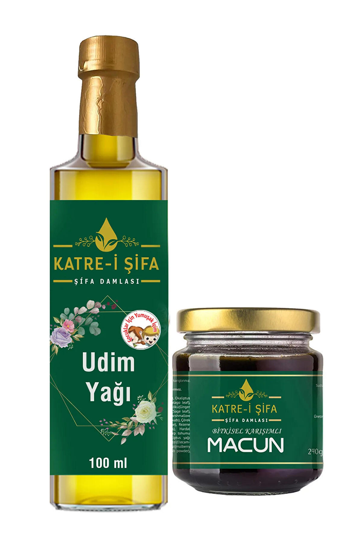 Katre-i Şifa Çocuklar için UDİM Yağı ve Bitkisel Karışımlı Doğal Destekleyici Macun 240 gr