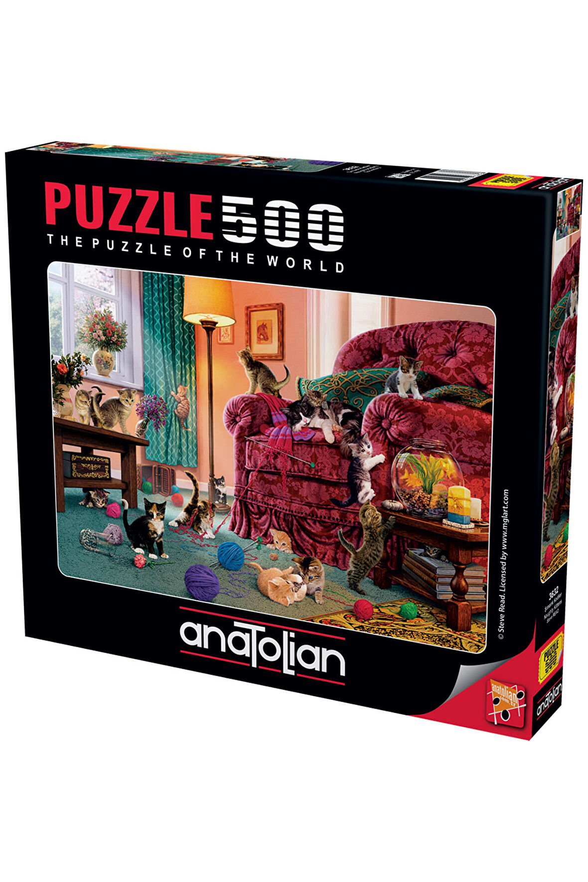 Şımarık Kediler 3632 14+ Yaş Orta Boy Puzzle 500 Parça