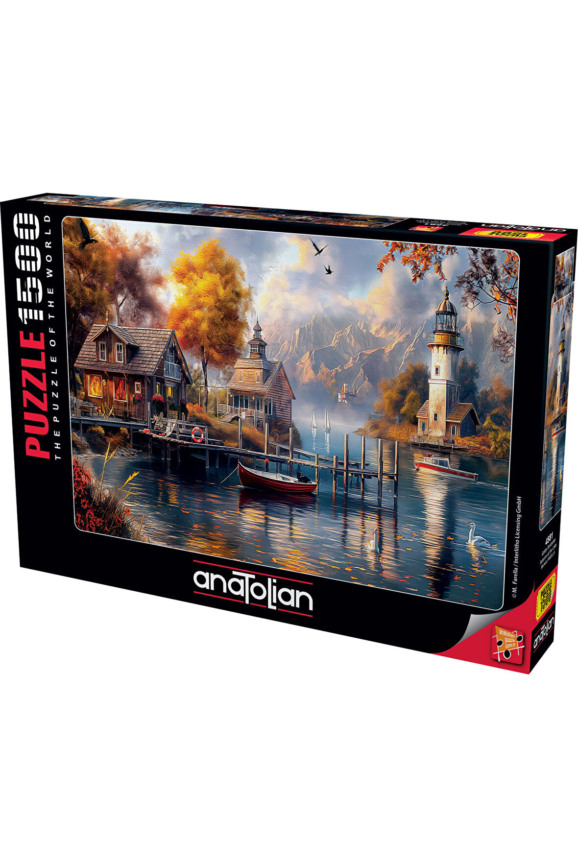 Anatolian 1500 Parçalık Puzzle / Gölde Sonbahar - Kod 4581