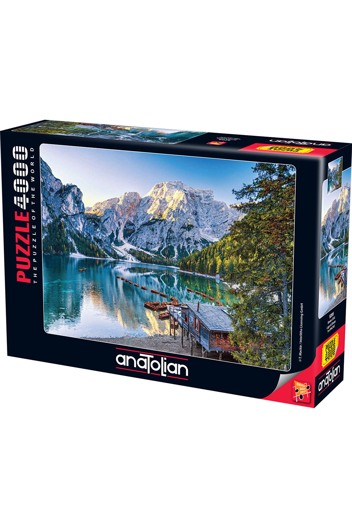 Anatolian 4000 Parçalık Puzzle / Braies Gölü - Kod 5205