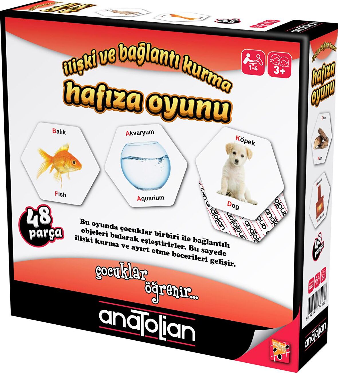 Anatolian Hafıza Oyunu / İlişki ve Bağlantı Kurma (48 Parça) Kod 7403