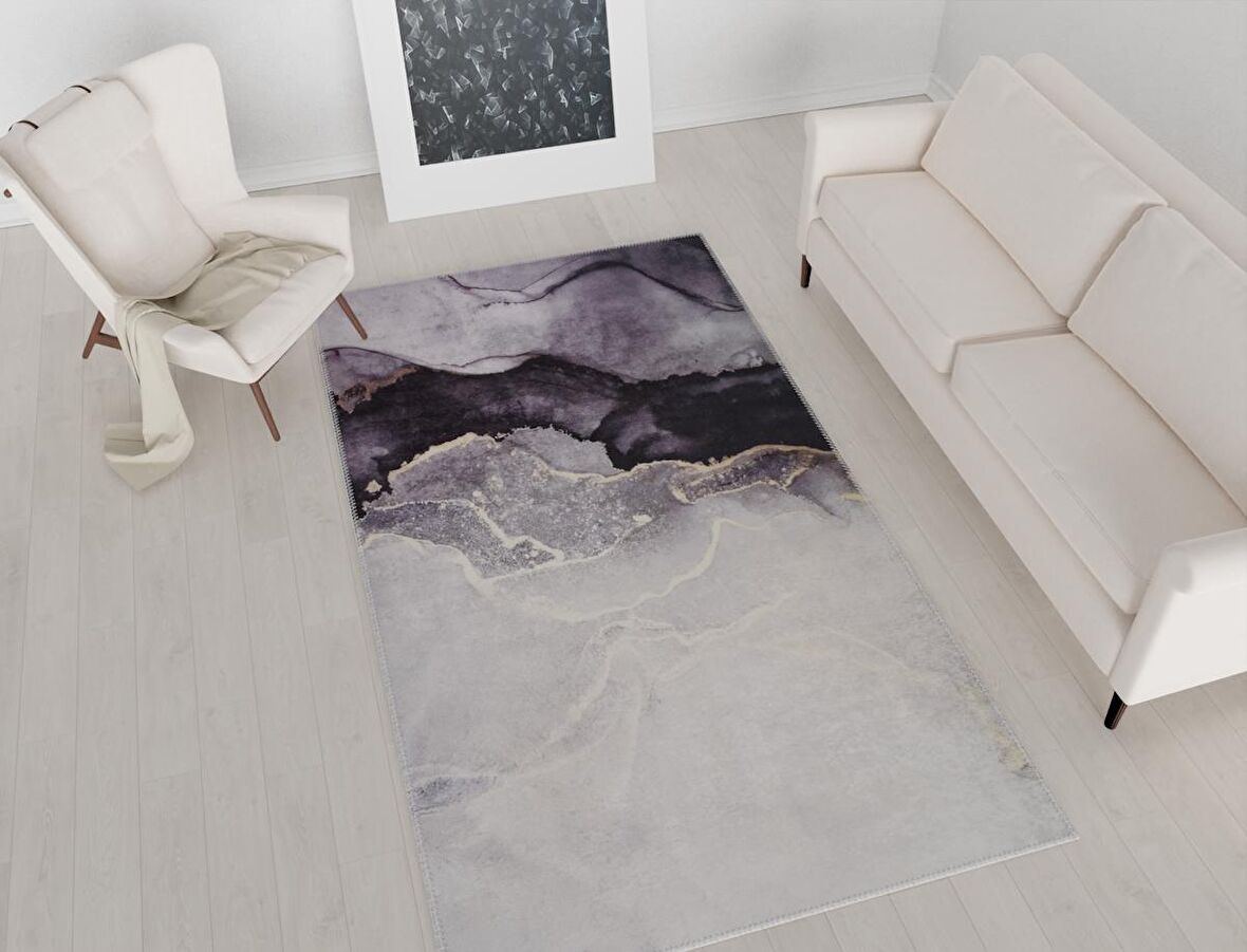 Vitaus Kaymaz Tabanlı Yıkanabilir Halı KRN-9534-80x120