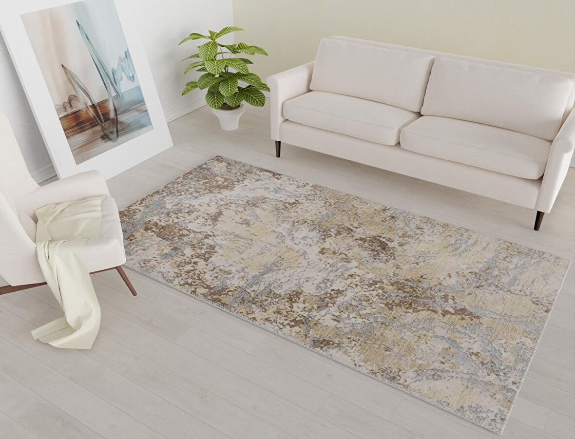 Vitaus Kaymaz Tabanlı Yıkanabilir Halı KRN-9536-100x160