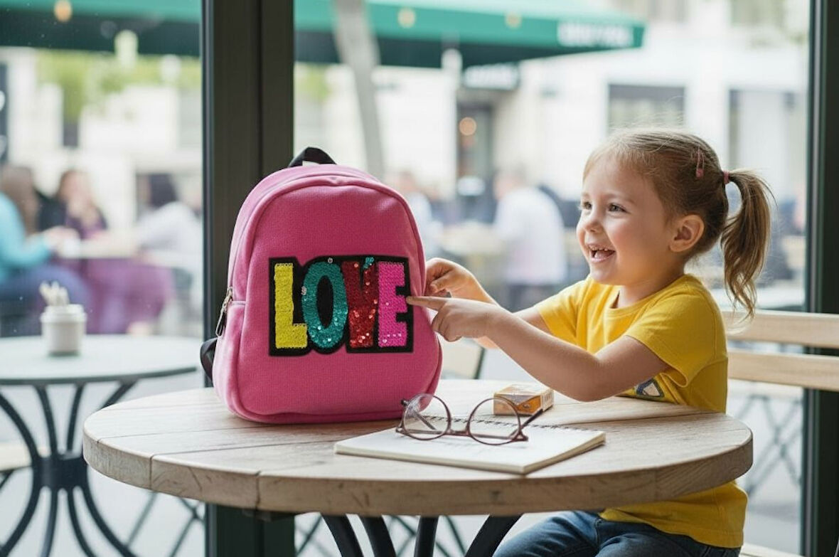 DOLPHIN PBR-676 KADIFE SIRT CANTASI (Pembe Love)