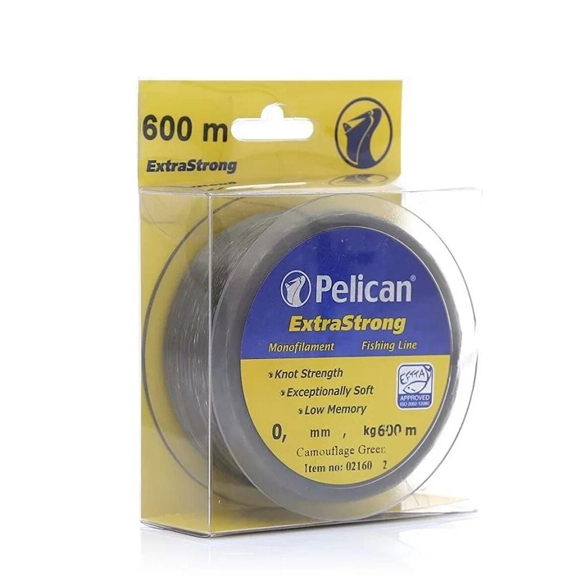 PELICAN 600 MT BOBİN MAKARA KAMUFLAJ YEŞİL EXTRA STRONG MİSİNA - 0.28MM