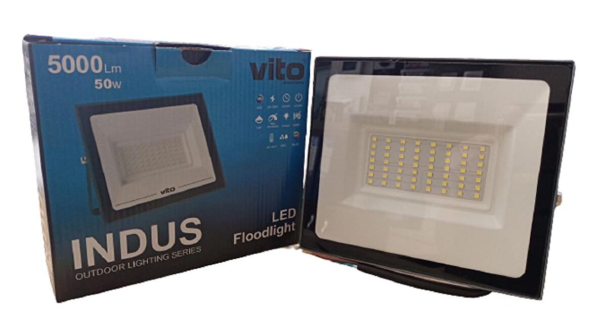 VT/INDUS 50W SMD 6000K IP65 220V BEYAZ LED PROJEKTöR(12)