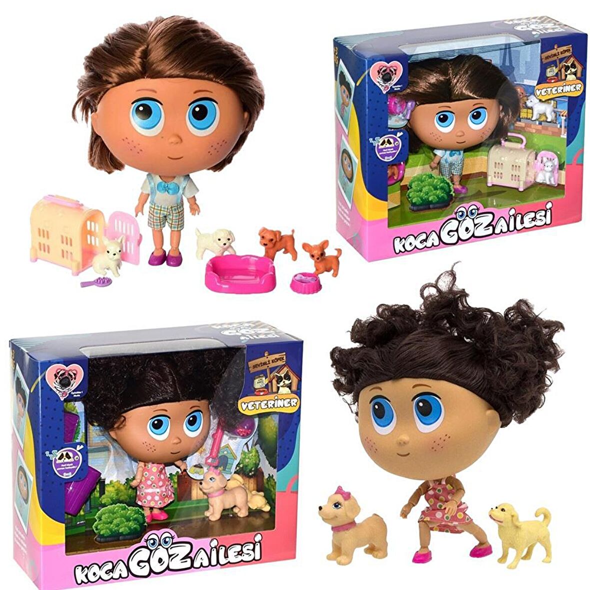 Koca Göz Ailesi Kız Veteriner Bebek