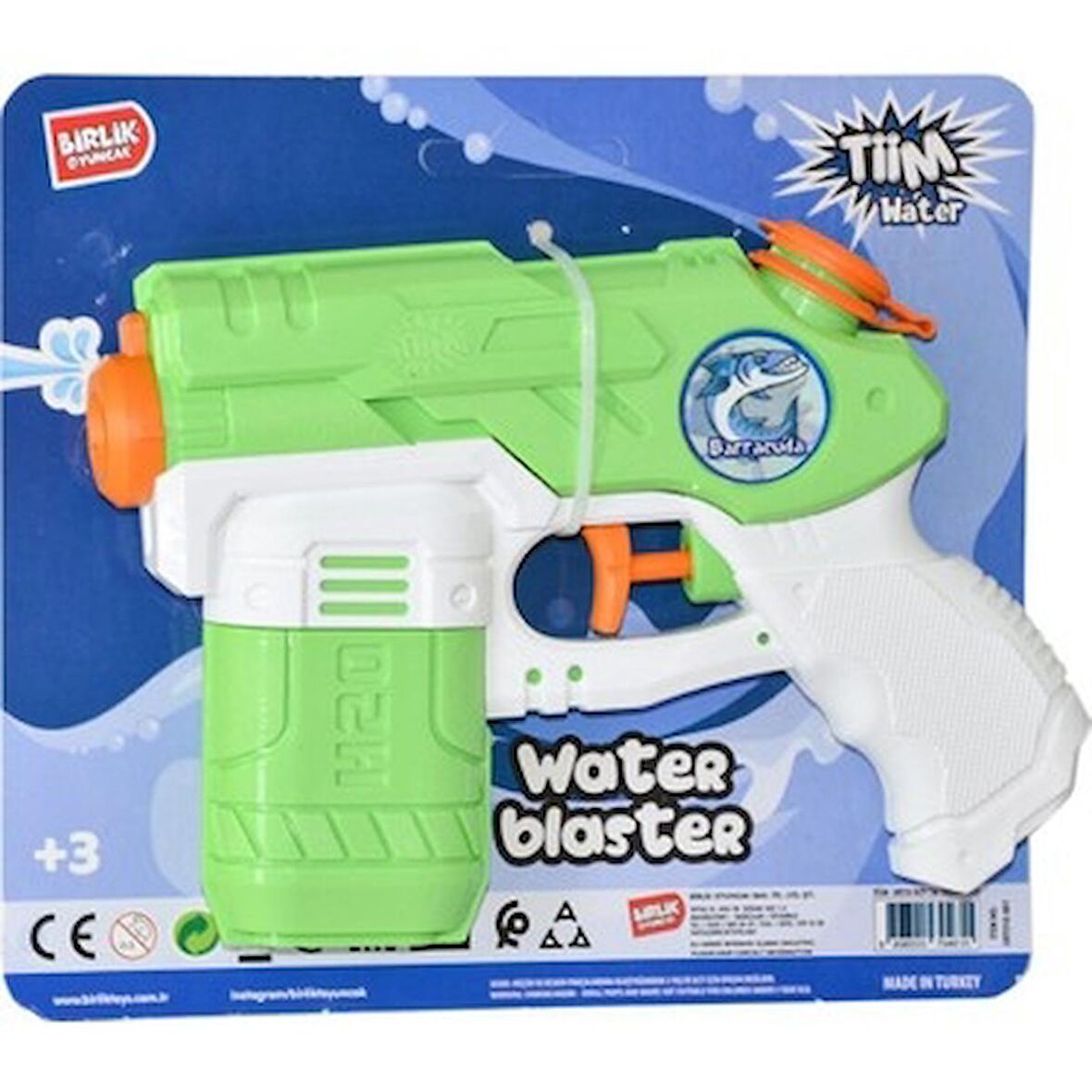 Birlik Oyuncak Tiim Water Blaster Barscuda Orta Boy Su Tabancası Urt018-001