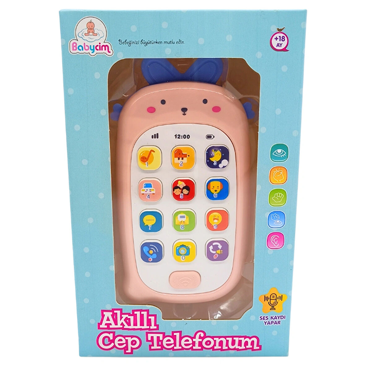 Birlik Oyuncak Ses Kaydedebilen Neşeli Akıllı Telefon HE0536