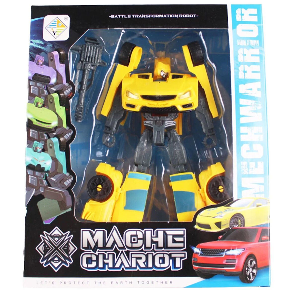 Mecha Warrior Mache Chariot Dönüşebilen Transformer Araba